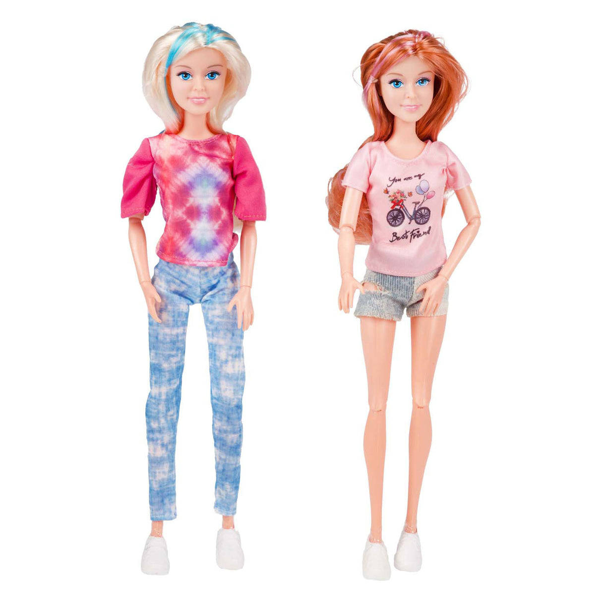 Toi toys Lauren teen doll on bicycle