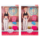 Lauren moda boneca ginástica com acessórios
