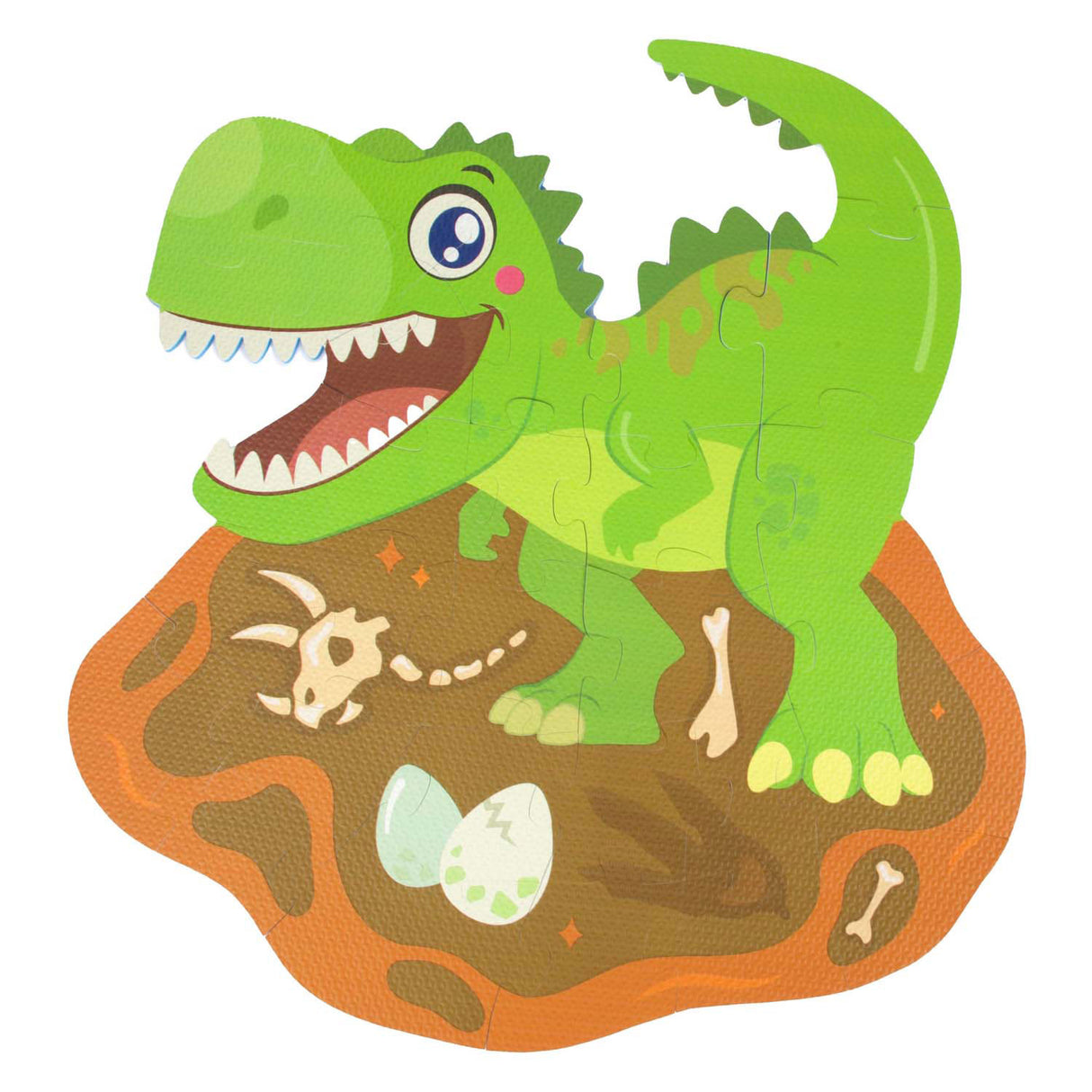 Toi-toys little stars foam vloerpuzzel dino, 36st.