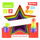 Toi-Toys Little Stars Stack tower star 6-piece