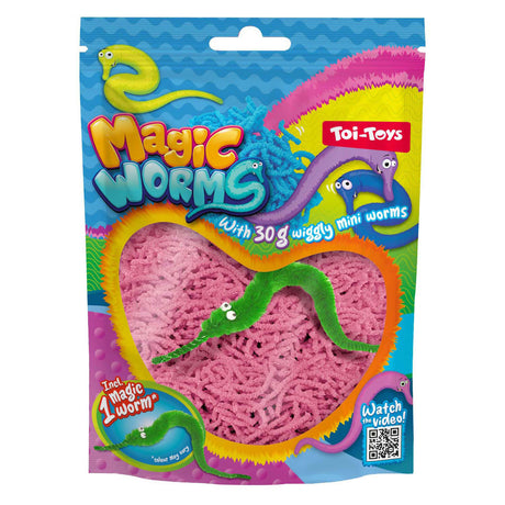 Toi-toys magische worm 15cm met mini wormpjes 30gr