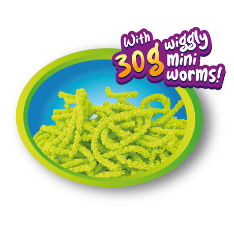 Toi-toys magische worm 15cm met mini wormpjes 50gr