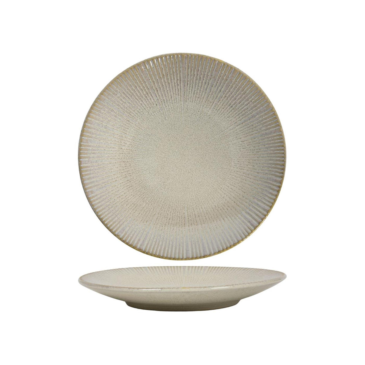 Dinner plate lines ocean beige ø27cm