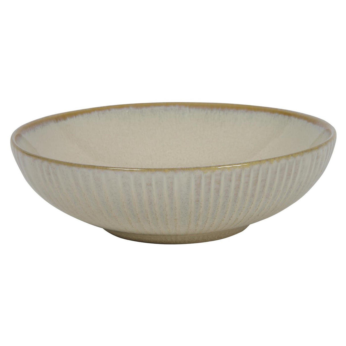 Deep plate lines ocean beige ø18x5.5cm