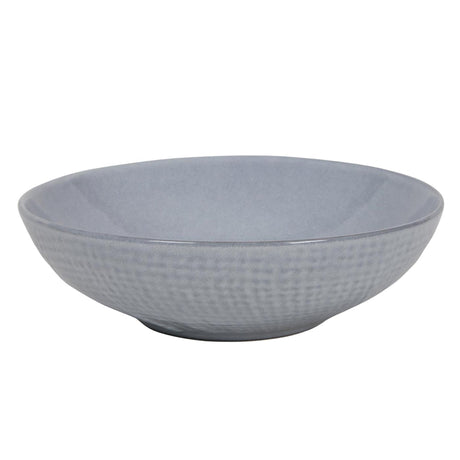 Dyb tallerken vævet tekstil grå ø18x5,5cm