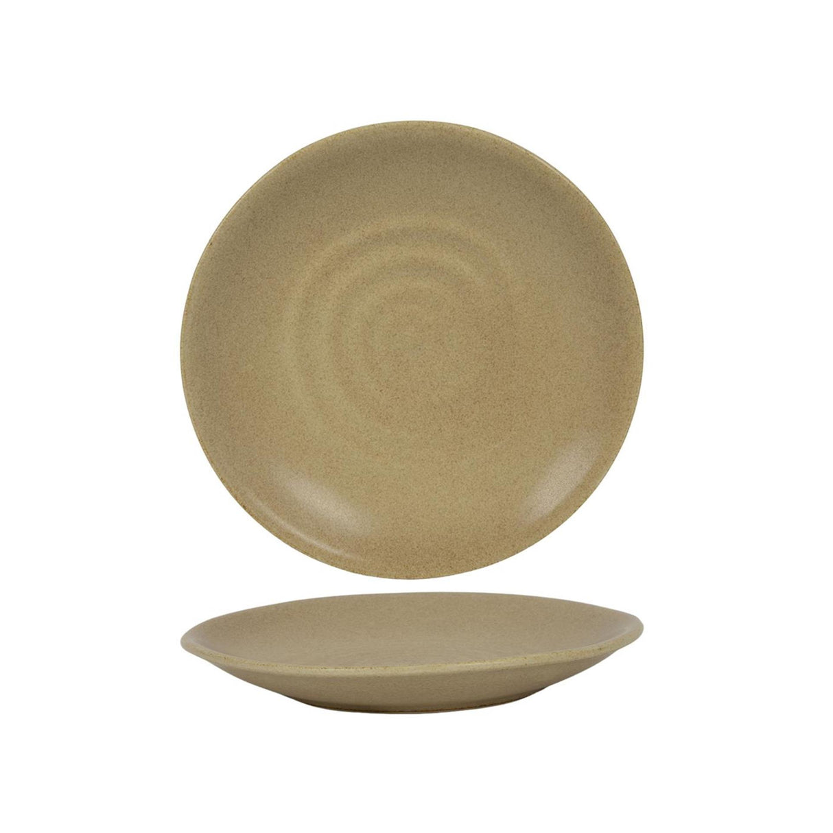 Plate clay beige ø21.7cm box of 6 pieces