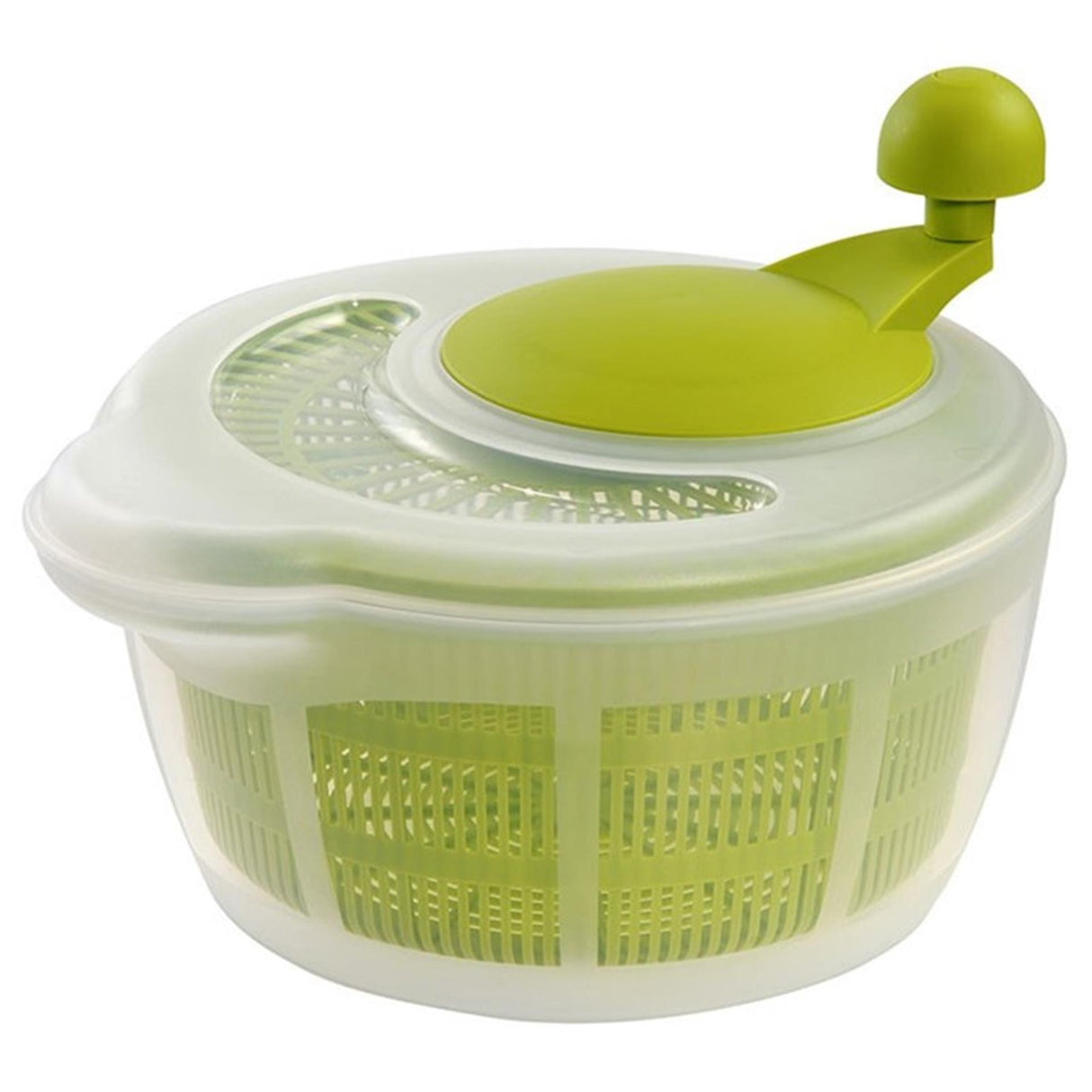 Westmark salad spinner, capacity: 5 l, ø 26 cm, plastic, BPA-free, fortuna, color: transparent green, 2432224a