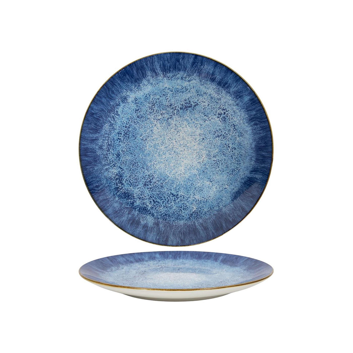 Dinner plate ø27cm reactive glaze blue 6 pcs