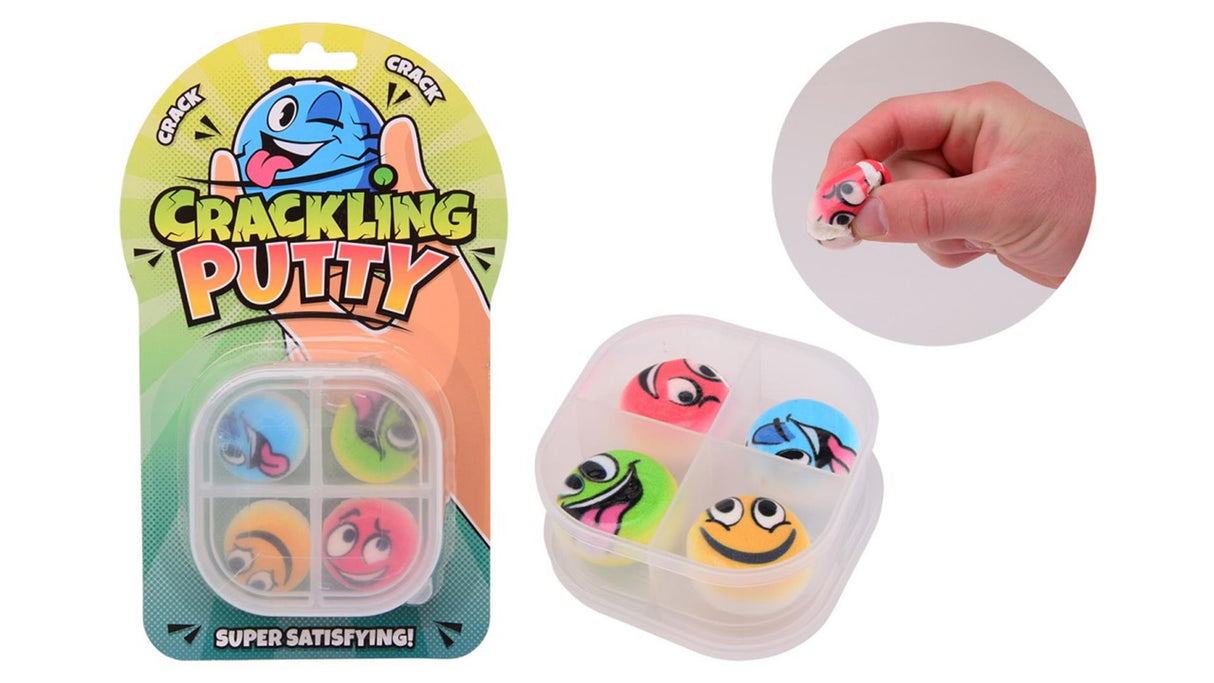 Johntoy john toy crackling putty in storage box on card