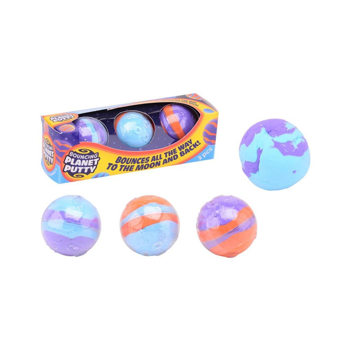Johntoy john toy bouncing planets putty set a 3
