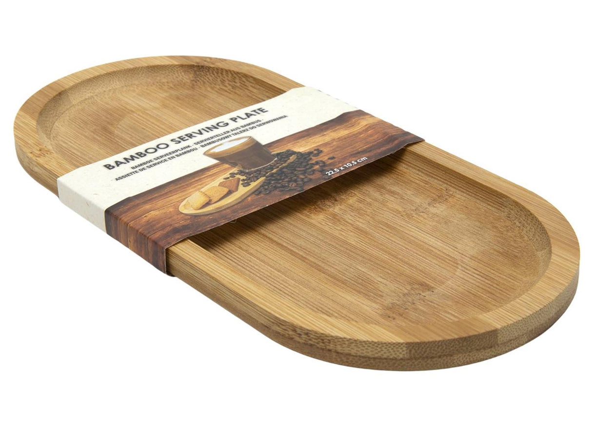 Serveerplank bamboe ovaal 22,5x10,5cm