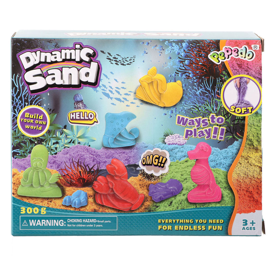 Jono Toys Dynamic Sand Speelzand med tillbehör, 300gr.