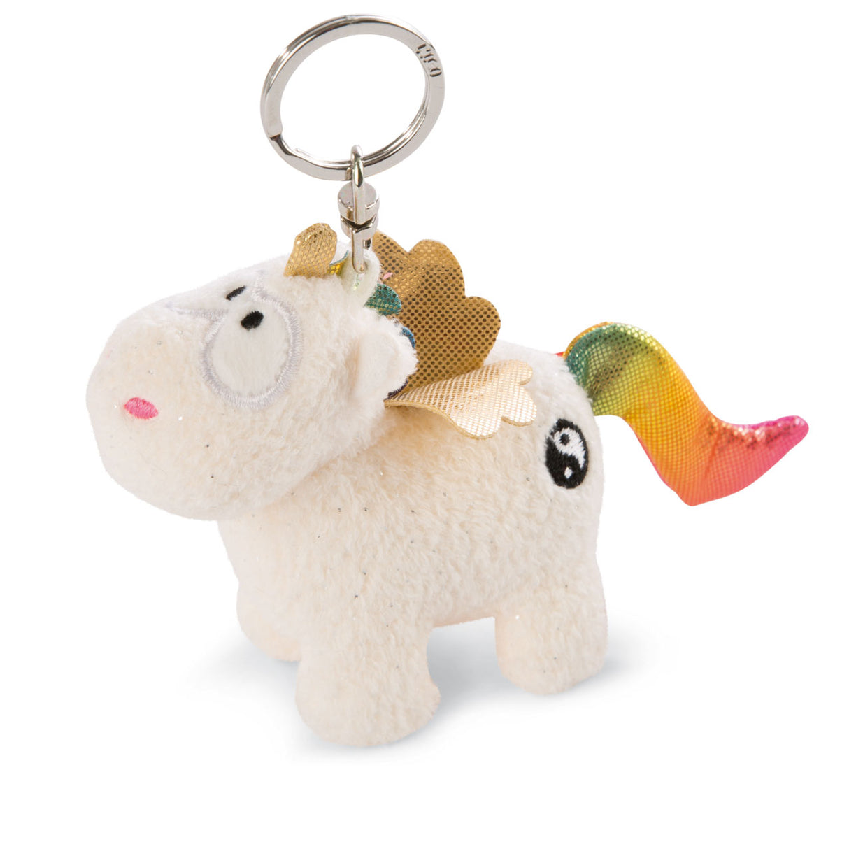 Nici Pluchen Keychain Eenhoorn Regenbogen Yang, 10 cm