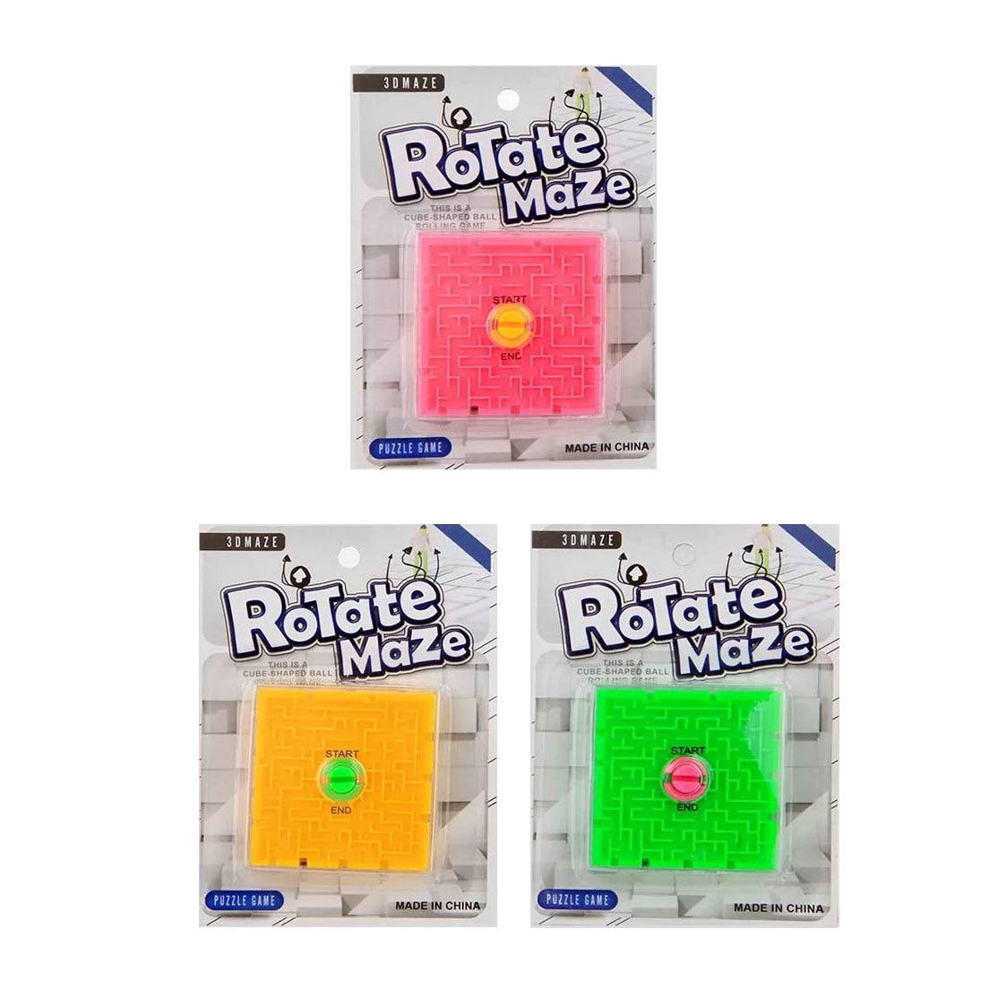 Rotating maze patience game