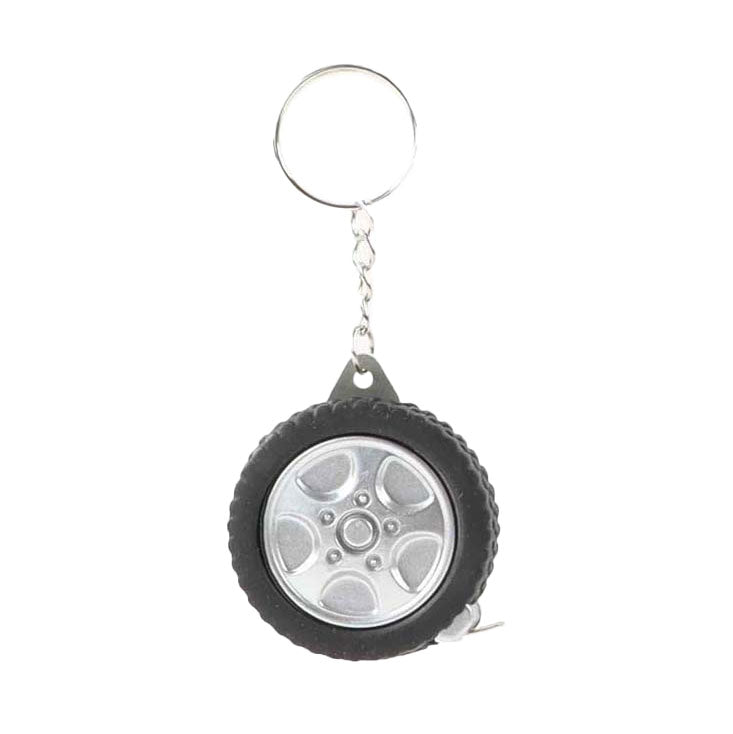 Keychain measuring tape car tire