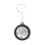 Keychain measuring tape car tire