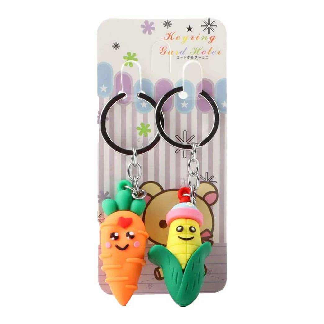 Vegetable key rings, 2 pcs.