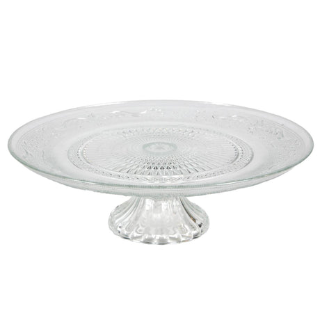 Svenska living taartplateau glas transparant 28,9x9cm