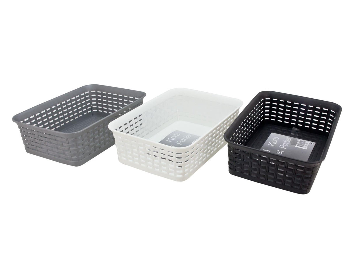 Svenska living basket plastic 20x14x6cm blue