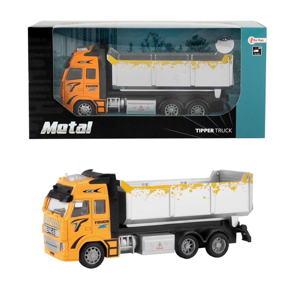 Toi-toys sklápěč oranžový 12 cm