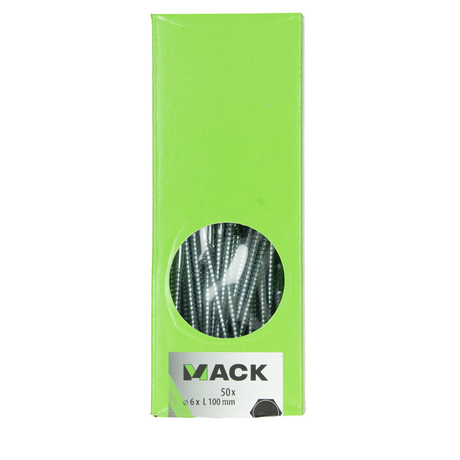 Mack 1007035 - coach screw steel galvanized 50 pcs 6 x 100 mm | 1 pc