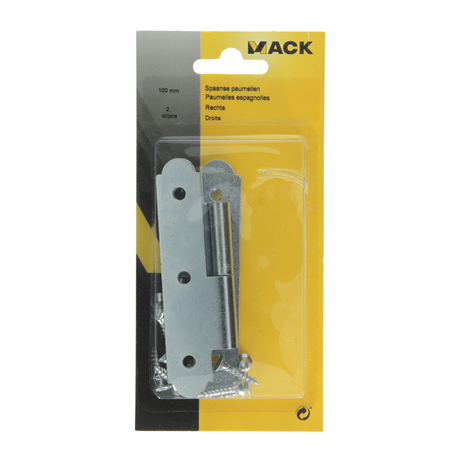 Mack 1013262 - 2 Spanish lift-off hinges right galvanized h 100 x w 50 mm | 5 pieces