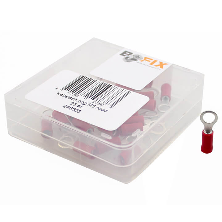 Cable lug eye M5, per 25