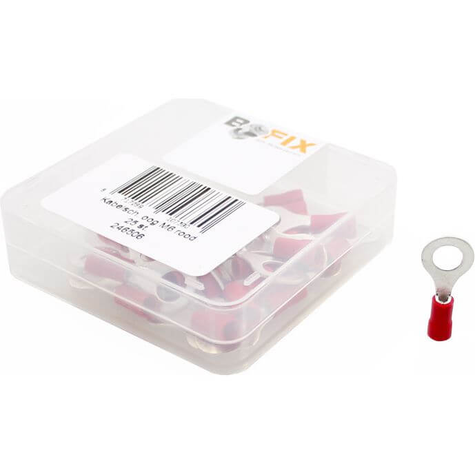 cable lug M6 eyelet, per 25
