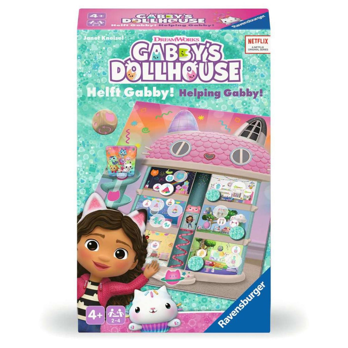 Ravensburger Gabby's Dollhouse - Tidy with Gabby pocket game