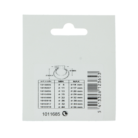Mack 1011685 - 2 mini galvanized tie-down rings 14x16mm | 10 pieces