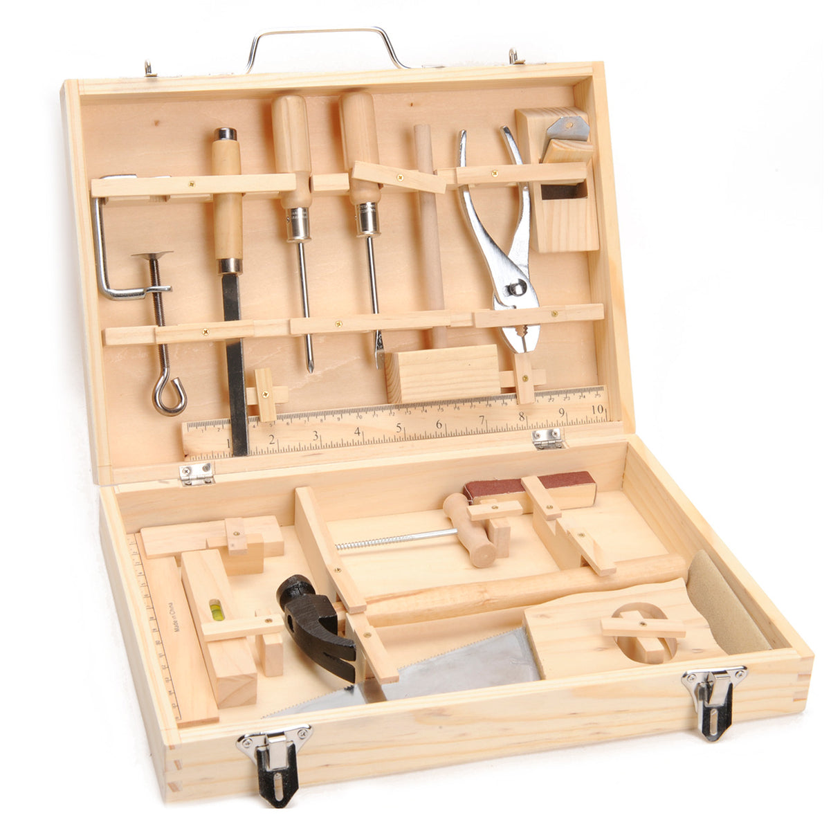 Toolbox in legno, 16dlg.