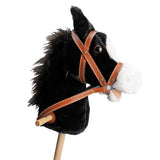 Playwood Wooden Hobby Horse con suono nero