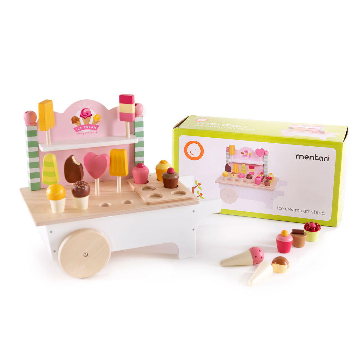 Mentari Wooden Ice Cream Cart, 18DLG.