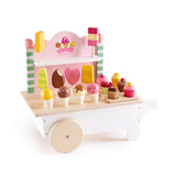 Mentari Wood Ice Cream Cart, 18dlg.