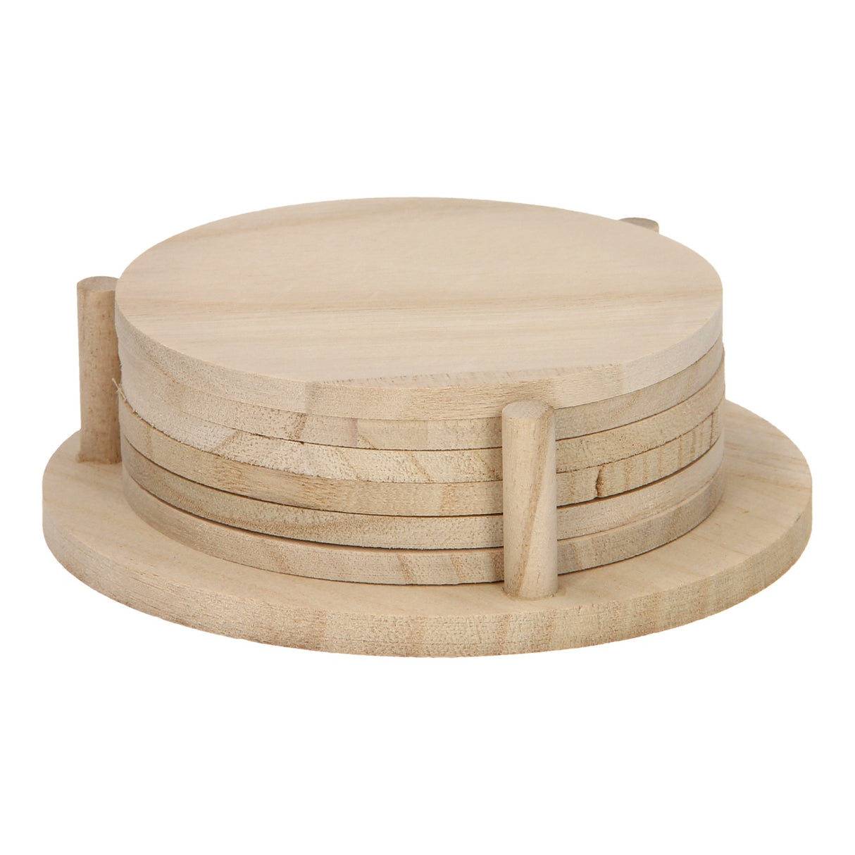 Playwood dekoréiert Är eege Holzbunnen, 6 Stéck.