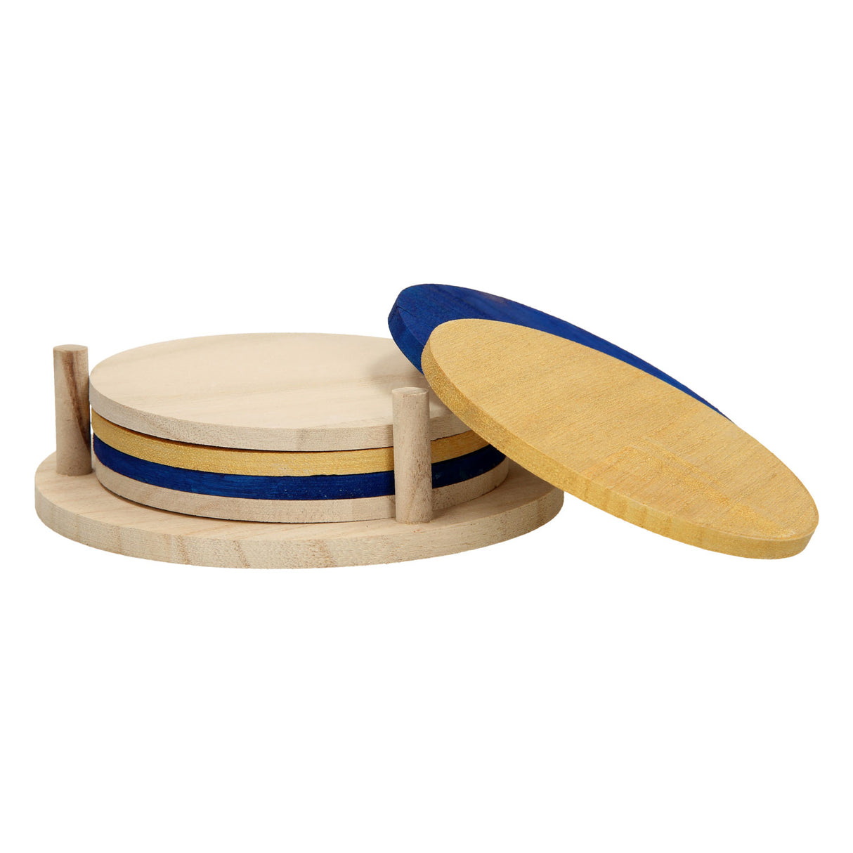 Playwood dekoréiert Är eege Holzbunnen, 6 Stéck.