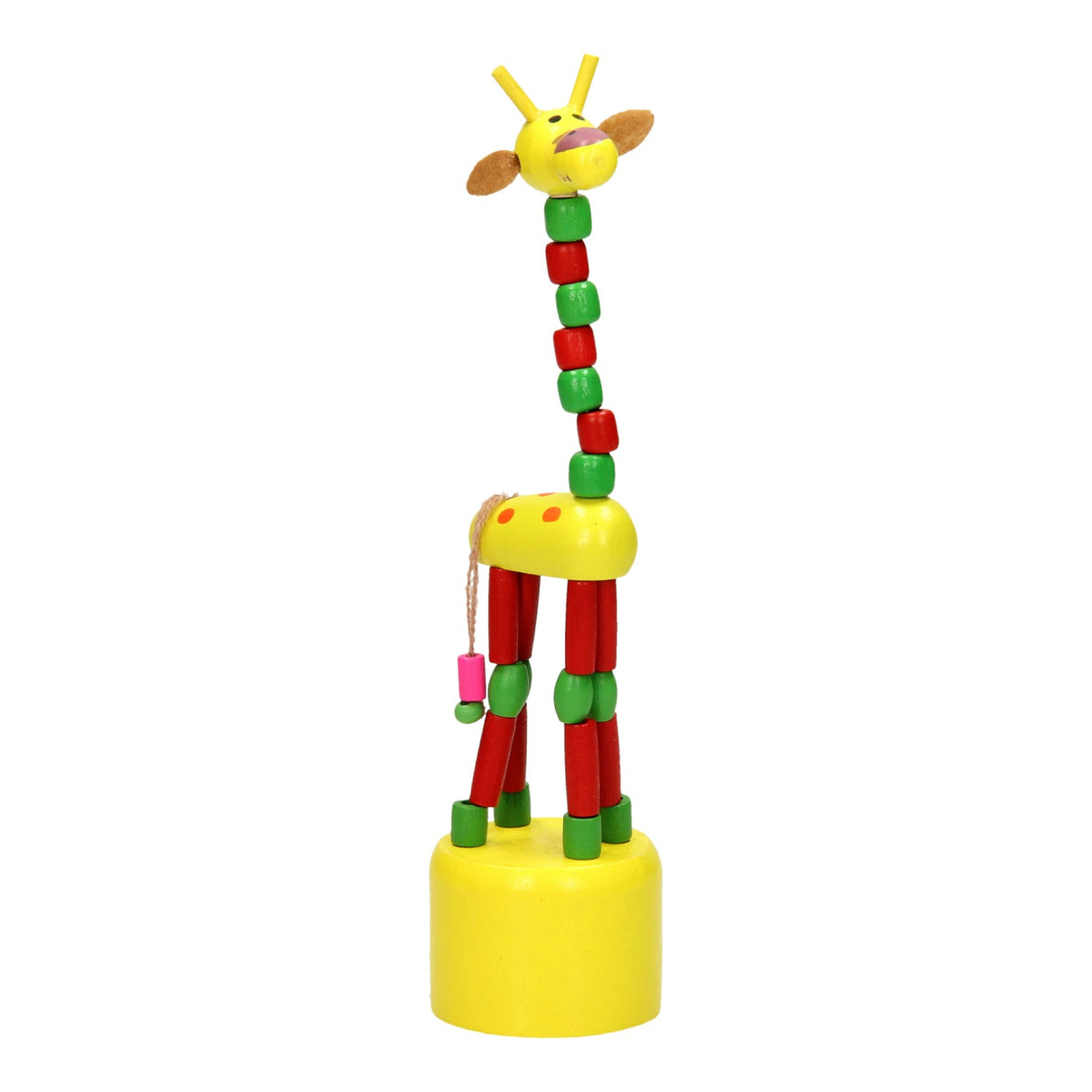 Playwood Houten Drukpop Giraffe w kolorze