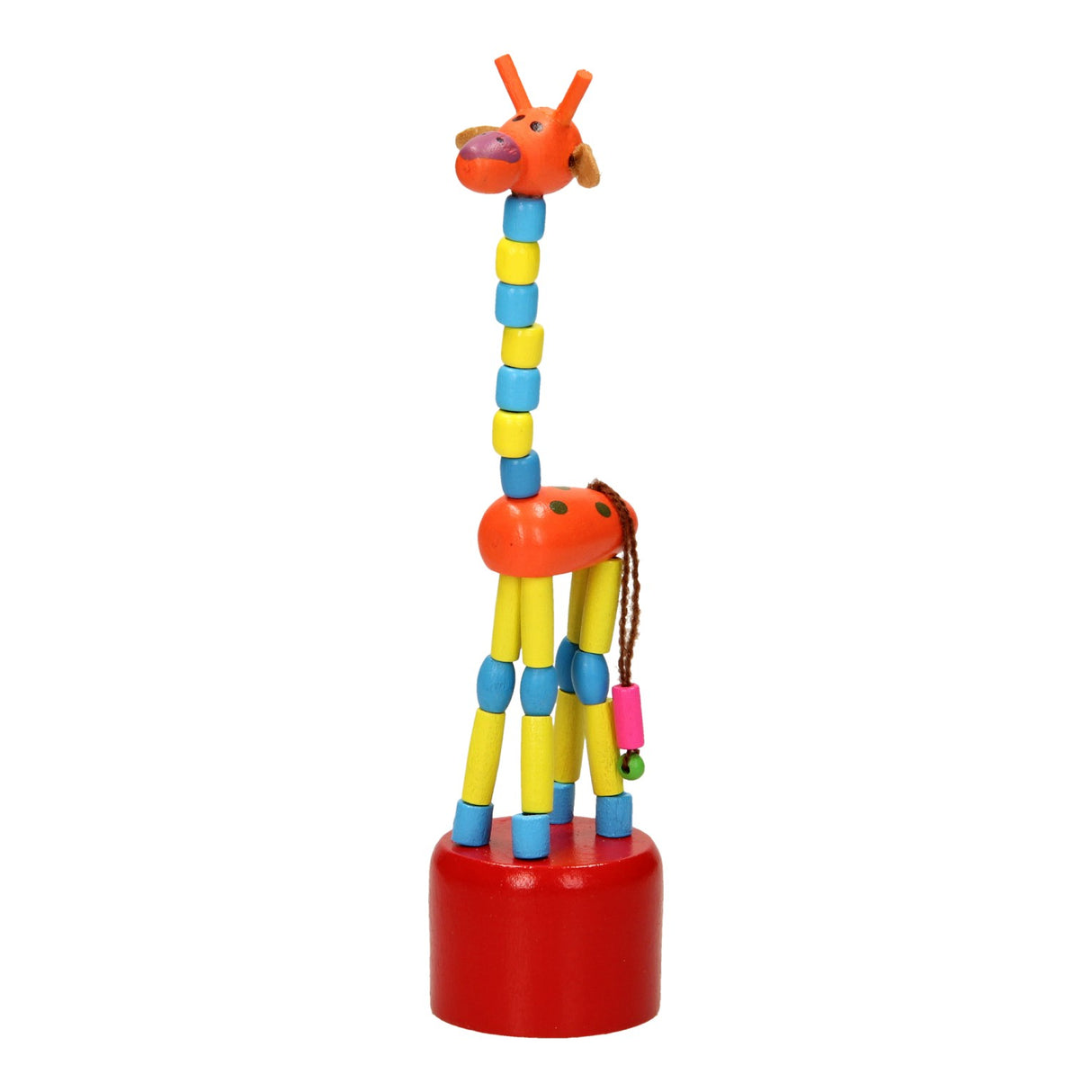 Playwood Houten Drukpop Giraffe w kolorze