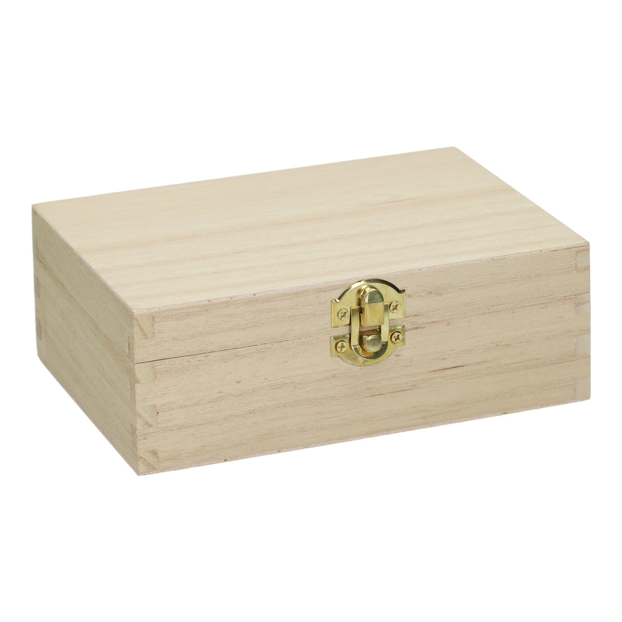 Caja de tarjetas de madera con cubierta de válvula