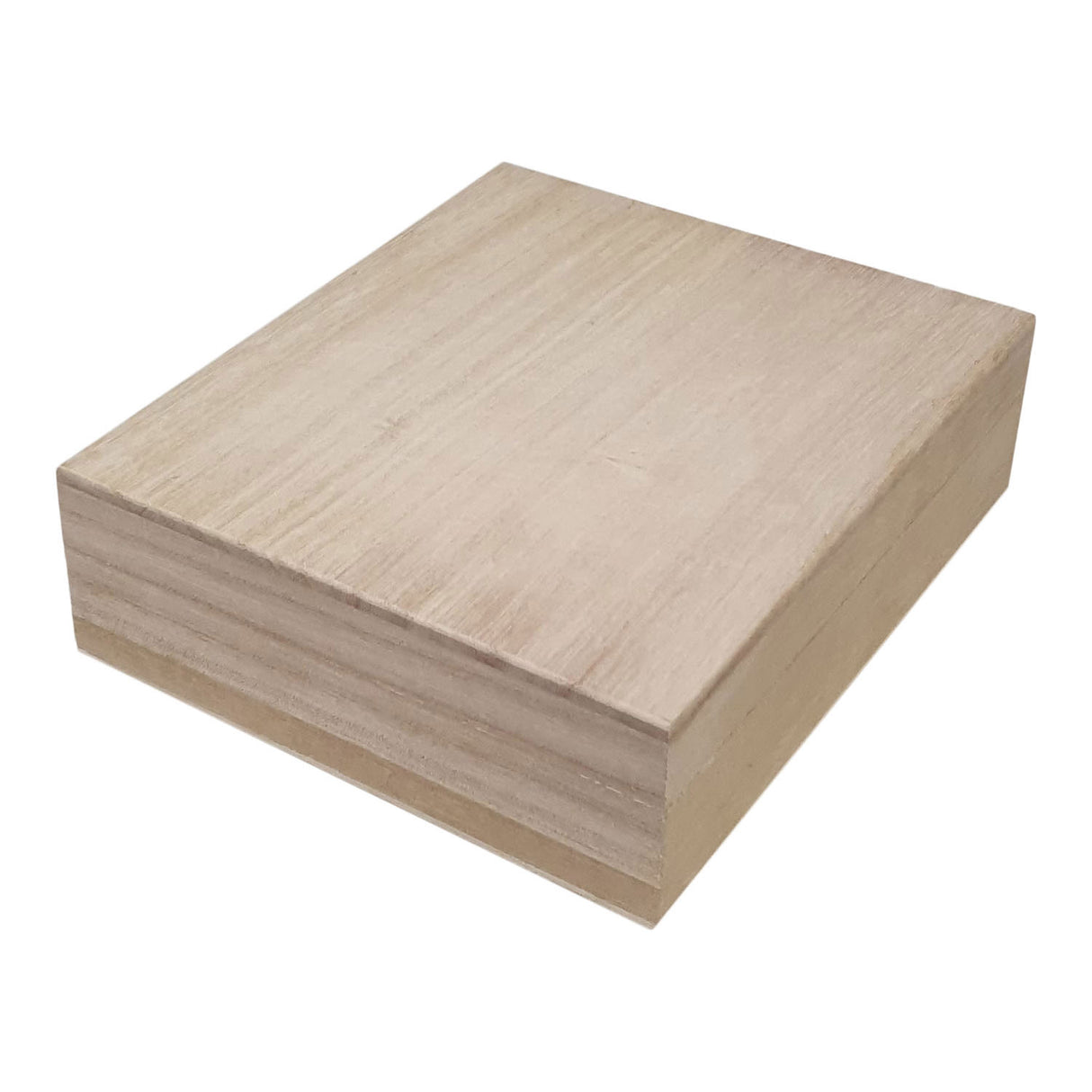 Playwood Kist Vierkant met Losse Deksel Paulownia Hout