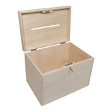 Playwood wooden envelope box with lock