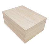 Playwood wooden box A5 format with lid