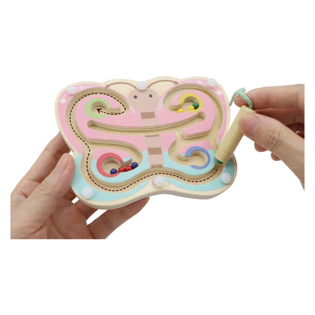 Playwood wooden magnetic labyrinth spring animal