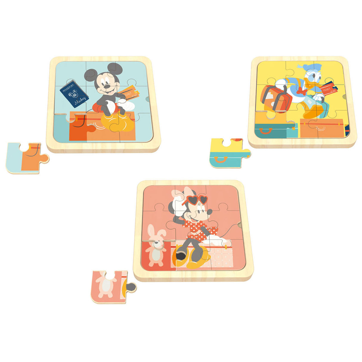 Disney Wood Mini Puzzle 3in1