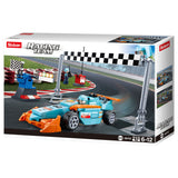 Sluban Racing Team - Jouets de construction en petit circuit pour enfants à partir de 6 ans - Boîte de construction avec 210 blocs de construction - m38-b0762