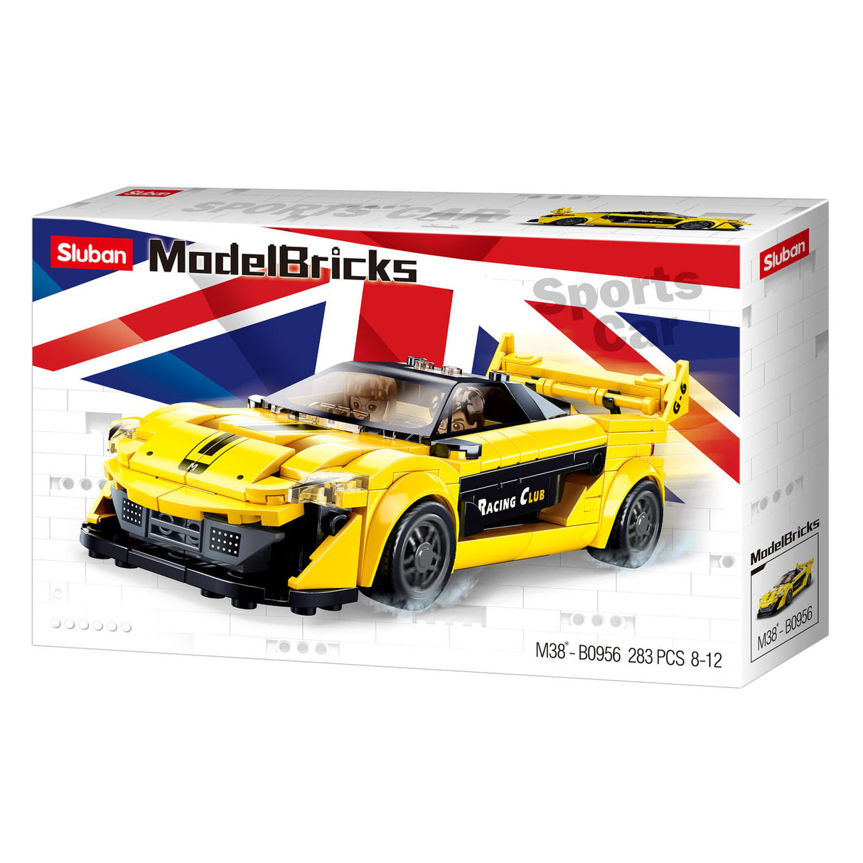 Sluban english supercar yellow - 283dlg.