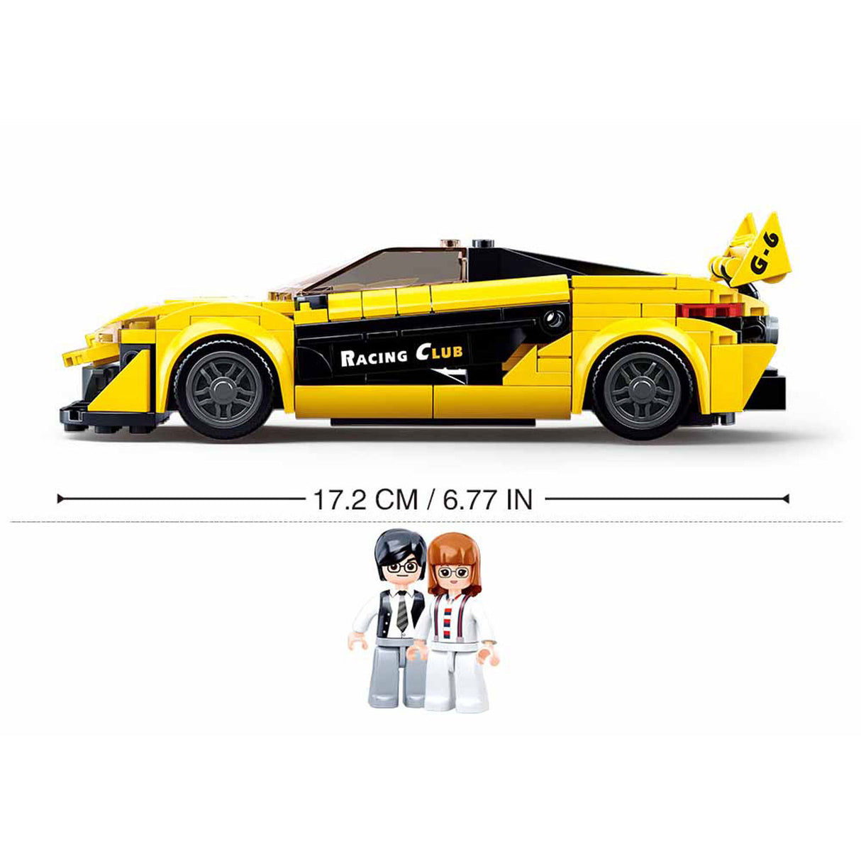 Sluban english supercar yellow - 283dlg.