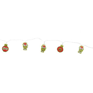 No brand the grinch light girlander 12 LEDs, 2 meter | 2 stk