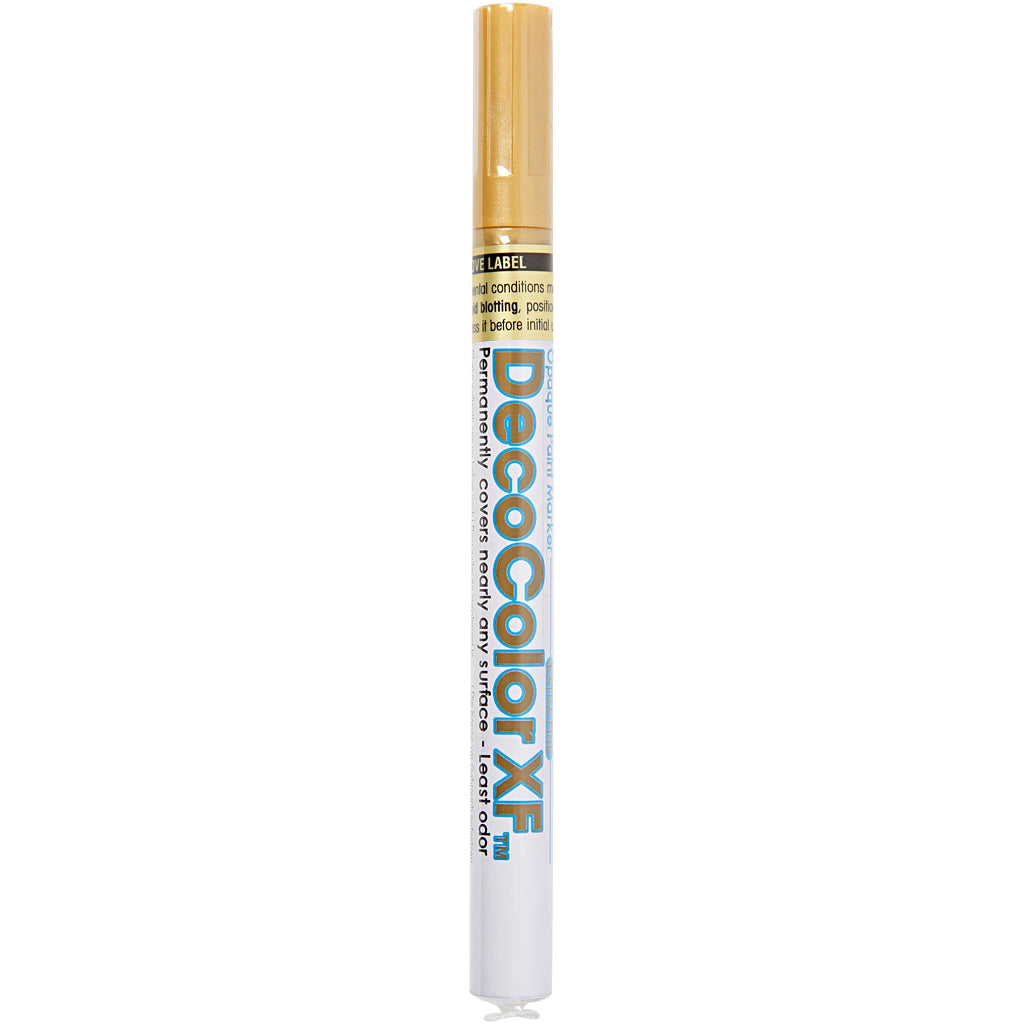 Deco marker, line width 0.8 mm, gold, 1 piece