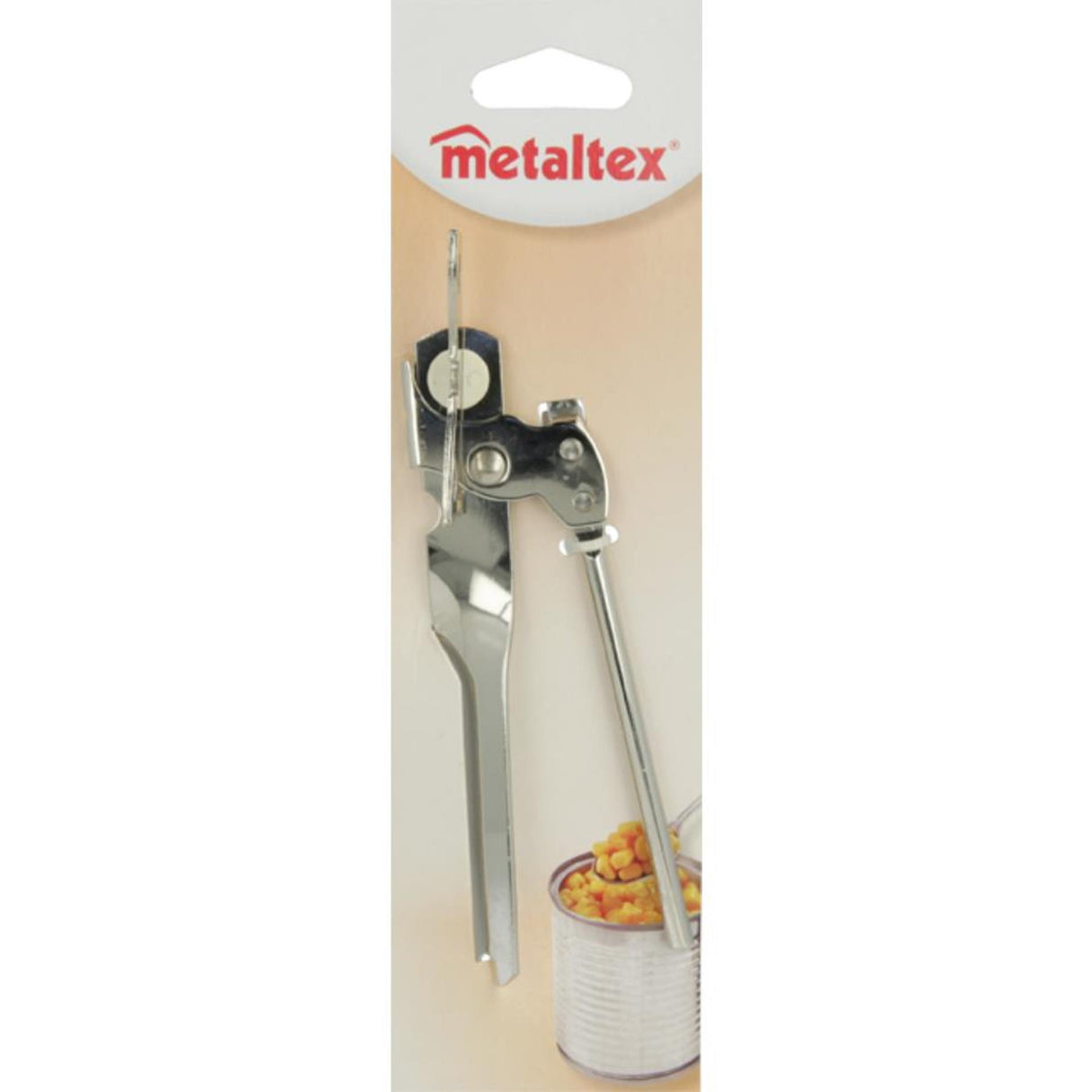 Metaltex can opener with stainless steel lid lifter